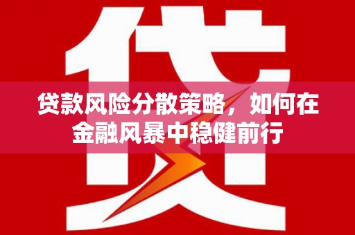 乐都贷款风险分散策略，如何在金融风暴中稳健前行