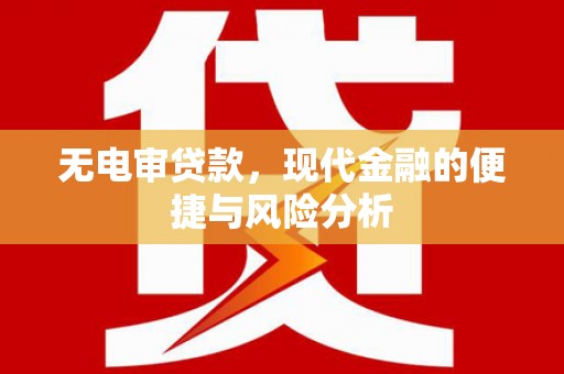 怀来无电审贷款，现代金融的便捷与风险分析