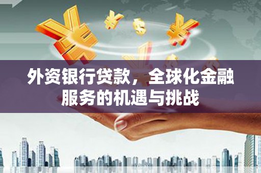 原州外资银行贷款，全球化金融服务的机遇与挑战