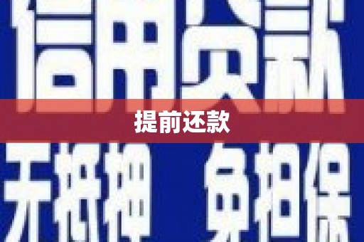 谢岗提前还款