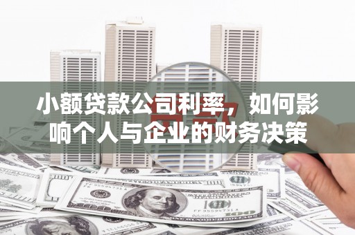 开阳小额贷款公司利率，如何影响个人与企业的财务决策