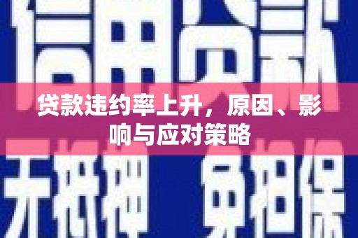 巴塘贷款违约率上升，原因、影响与应对策略