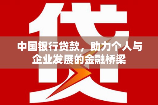 项城中国银行贷款，助力个人与企业发展的金融桥梁