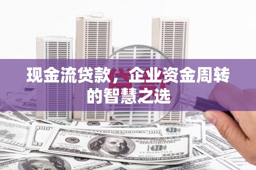 丰原现金流贷款，企业资金周转的智慧之选