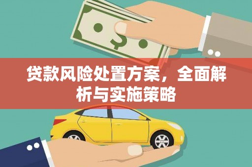 阿里贷款风险处置方案，全面解析与实施策略