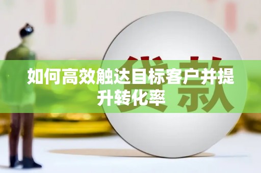 靖西如何高效触达目标客户并提升转化率